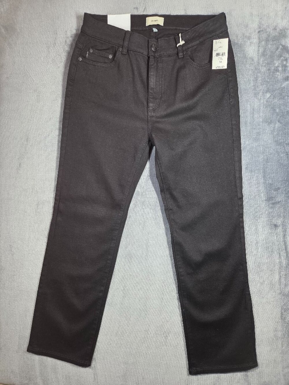 DL1961 Jeans Womens Size 30 Black Mara Straight Mid Rise Instasculpt Ankle NEW